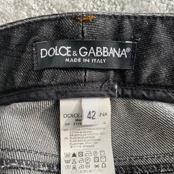 ✨ Authentic Dolce & Gabbana Dark Grey Jeans - Picture 2 of 2
